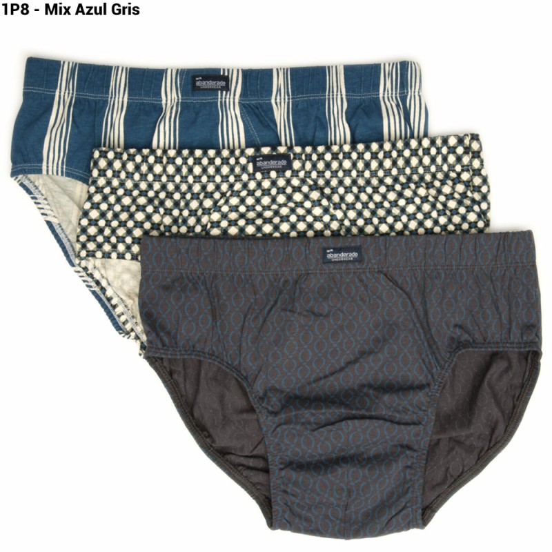 Abanderado - Slip - 80 MIX GRIS KAKI